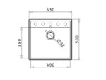Set chiuveta Pyragranite CAMEA 53 si Roll Up - imagine 2