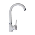 Set chiuveta granit ROUND 1B Ø49 & baterie BELLO White - imagine 4