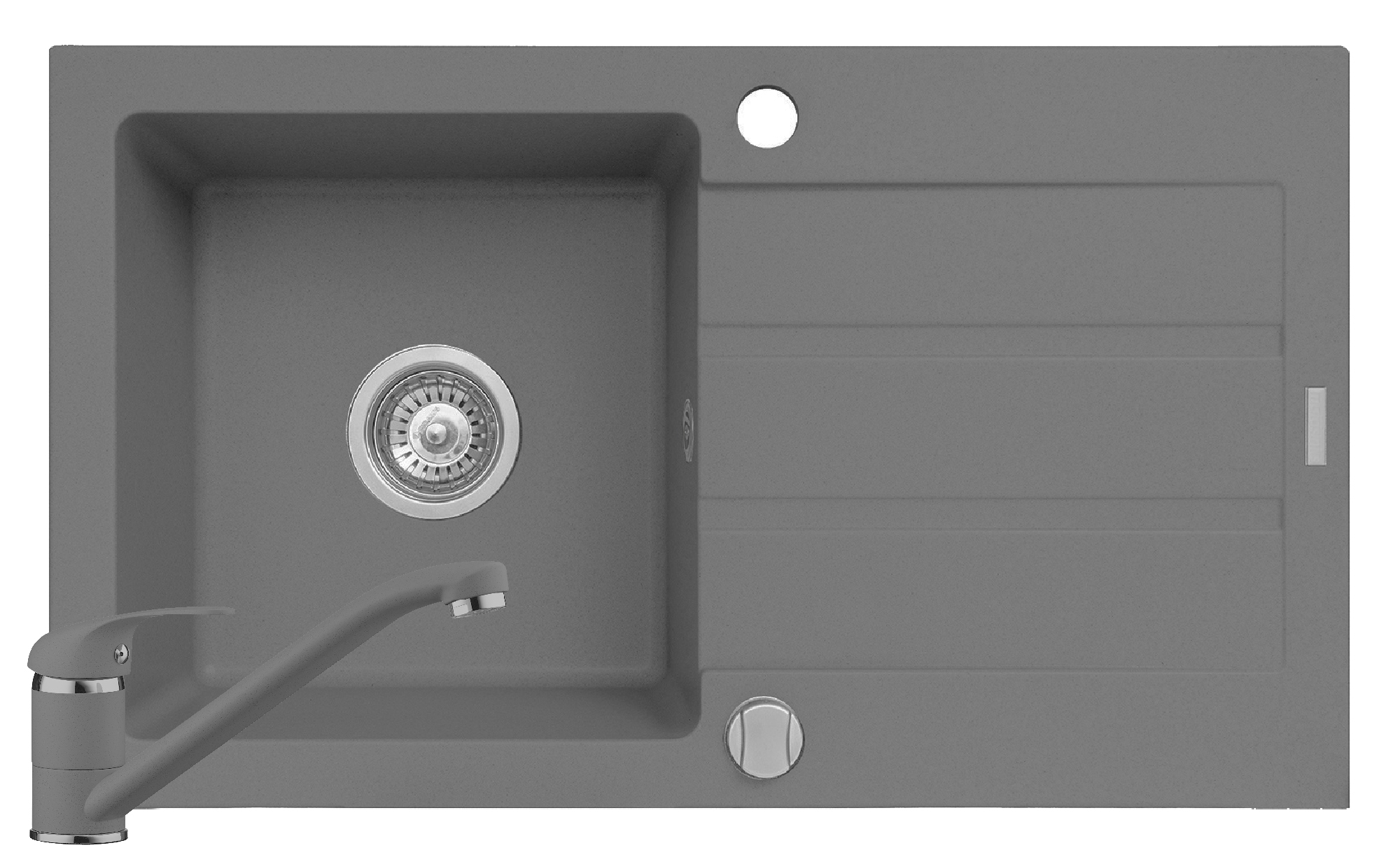 Set Pyramis NEXT 1B1D 76x44 si baterie Asalia Grey - imagine 1