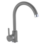 Set chiuveta granit CAMEA 53x50 si baterie Eco Bello Grey - imagine 4