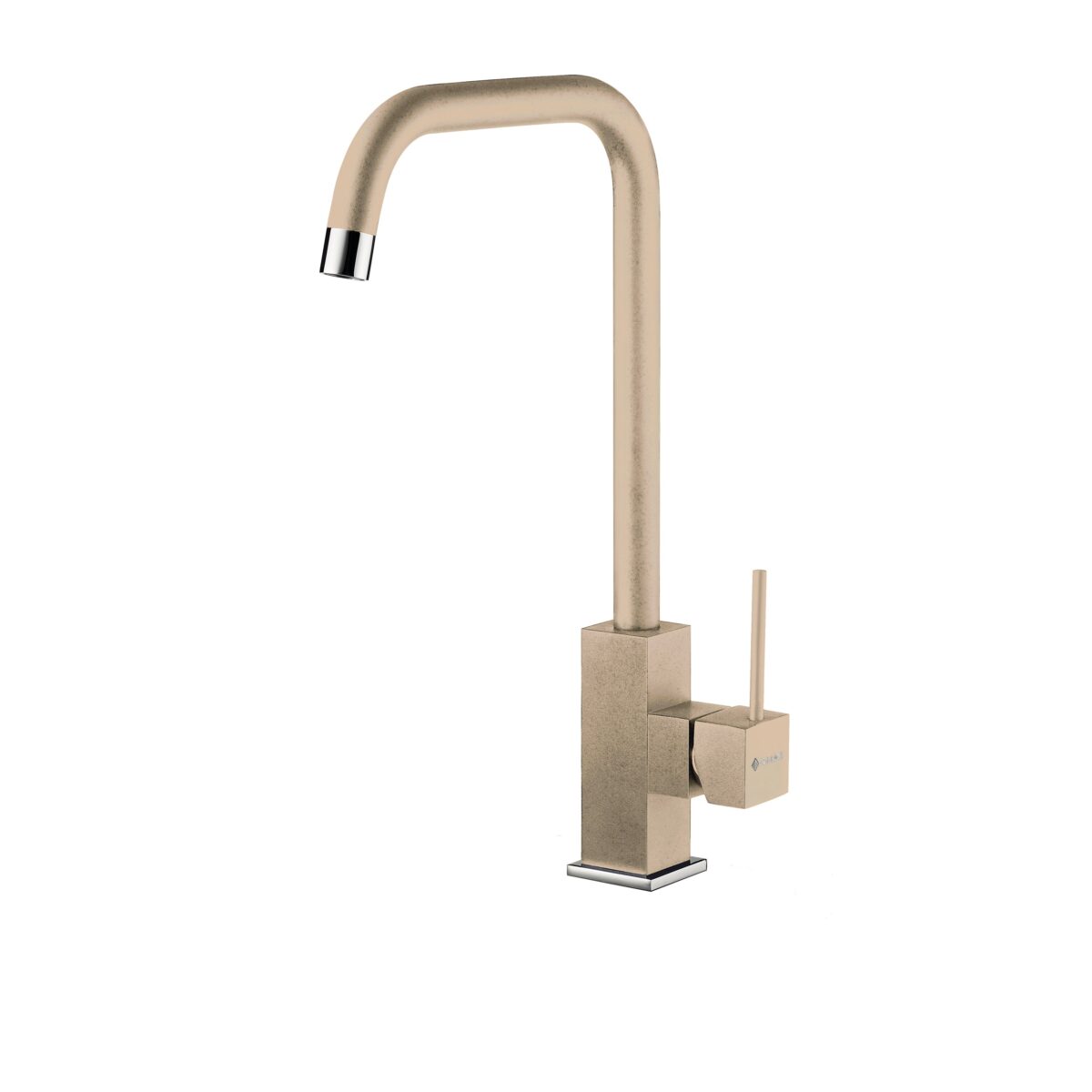 Set chiuveta granit ITHAKA 1B 61x51 si baterie ADELITA Dark Beige - imagine 4