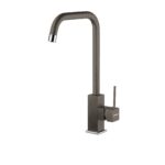 Set chiuveta granit ITHAKA 1B 61x51 si baterie ADELITA Iron Grey - imagine 4
