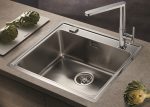 Chiuveta inox Pyramis PELLA 57x52 1B - imagine 3
