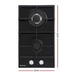 Plita gaz domino Pyramis 493 Wok Black Glass - imagine 2