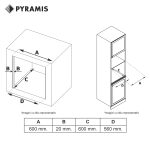 Cuptor electric Pyramis 60IN 4031 ND Smoked 3Glass - imagine 4