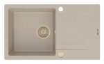 Chiuveta Pyragranite KARPATHOS 76x44 1B1D Beige