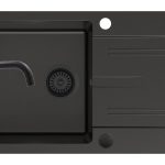 Set chiuveta Pyramis KARPATHOS 76x44 si baterie ECO LUNGO full black