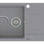 Set chiuveta Pyramis KARPATHOS 76x44 si baterie ECO LUNGO full grey
