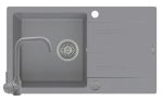 Set chiuveta Pyramis KARPATHOS 76x44 si baterie ECO LUNGO full grey