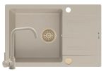 Set chiuveta Pyramis KARPATHOS 68x44 si baterie ECO LUNGO full beige