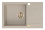 Chiuveta Pyragranite KARPATHOS 68x44 1B1D Beige
