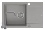 Set chiuveta Pyramis KARPATHOS 68x44 si baterie ECO LUNGO full grey