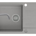 Set chiuveta Pyramis KARPATHOS 68x44 si baterie ECO LUNGO full grey