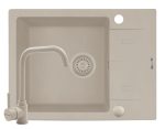 Set chiuveta Pyramis KARPATHOS 59x44 si baterie ECO LUNGO full beige
