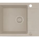 Chiuveta Pyragranite KARPATHOS 59x44 1B1D Beige