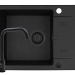Set chiuveta Pyramis KARPATHOS 59x44 si baterie ECO LUNGO full black