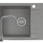Set chiuveta Pyramis KARPATHOS 59x44 si baterie ECO LUNGO full grey