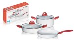 Set de vase din aluminiu Pyramis CERATECH WHITE 3+2 - imagine 2