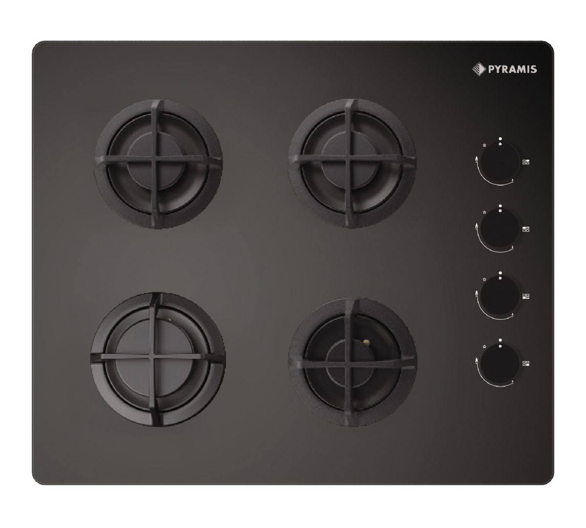 Set Pyramis 4P.26, cuptor electric incorporabil si plita gaz - imagine 6