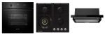 Set  Pyramis 15P.26, cuptor electric incorporabil, plita gaz si hota telescopica