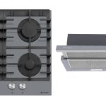 Set Pyramis 23P.26, cuptor electric incorporabil, plita gaz, hota telescopica, chiuveta de granit si baterie