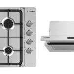 Set Pyramis 25P.26, cuptor electric incorporabil, plita gaz, hota telescopica, chiuveta de inox si baterie