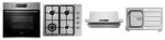 Set Pyramis 25P.26, cuptor electric incorporabil, plita gaz, hota telescopica, chiuveta de inox si baterie