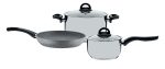 Set vase de gatit din inox si aluminiu Pyramis MIX COOK, 5 piese