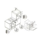 Set Pyramis 19P.26 SQ, cuptor electric incorporabil, plita gaz si chiuveta de granit - imagine 3